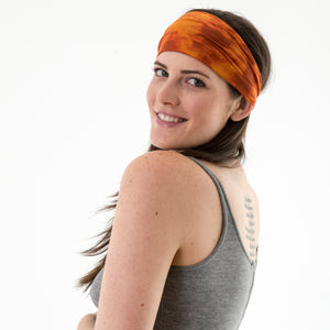 Orange Tie Dye Headband