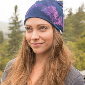 Blue Tie Dyed Beanie