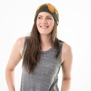 Green Tie Dye Beanie