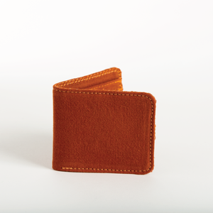 Orange Canvas Bifold Wallet