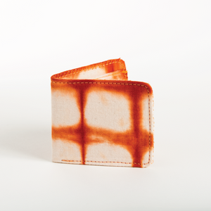 Orange Tie Dye Canvas Bifold Wallet